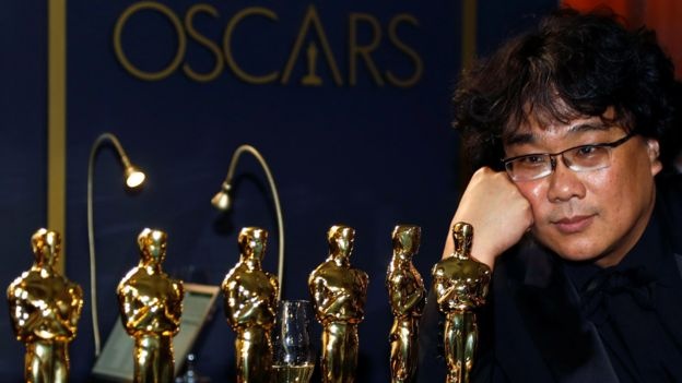 South Korean director Bong Joon-ho won big at the 2020 Academy Awards, with his film "Parasite" winning Best International Feature, Best Original Screenplay, Best Director and Best Picture. Taika Waititi and Hildur Guðnadóttir also took home historic awards in the Oscars' second straight year without a host. 