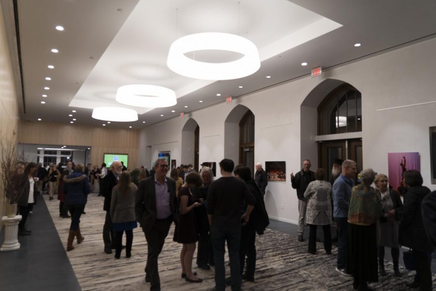 Students, faculty and alumni gather at Burbank Auditorium to celebrate the unveiling after an over one-year long process.