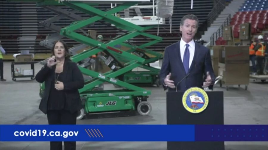 California Governor Gavin Newsom details the state's multiphase plan for combatting the projected COVID-19 peak in mid-May when cases requiring acute care will spike.
