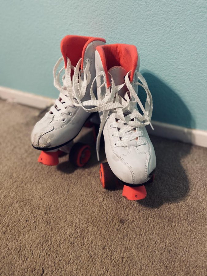 Alyse's skates have saved her from many falls.