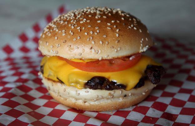 Superburger's Cheese Superburger makes for a dependable, if messy, feed.
