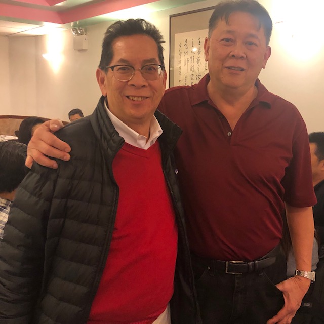 SRJC President Dr. Frank Chong with his brother, Danny Chong, who was hospitalized with COVID-19 in New York City for more than three weeks.