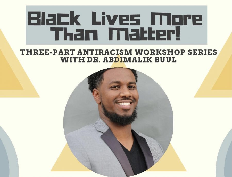 Dr. Abdimalik Buul spoke Feb. 5 over Zoom about the types of racism, how to be an agent of change and how racism affects us all.