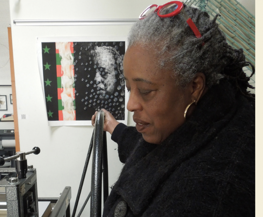 Multimedia artist Mildred Howard spoke with SRJC students about art as cultural celebration, highlighting the importance of creativity and individual expression. 