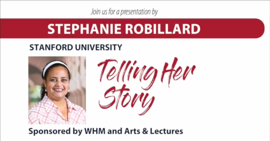 A poster for Stephanie Robillards Telling Her Story event about the importance of diverse literature.