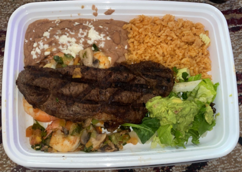 A dish from the Mexican restaurant Mi Ranchito.