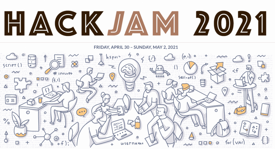 The logo for SRJC HackJam 2021.