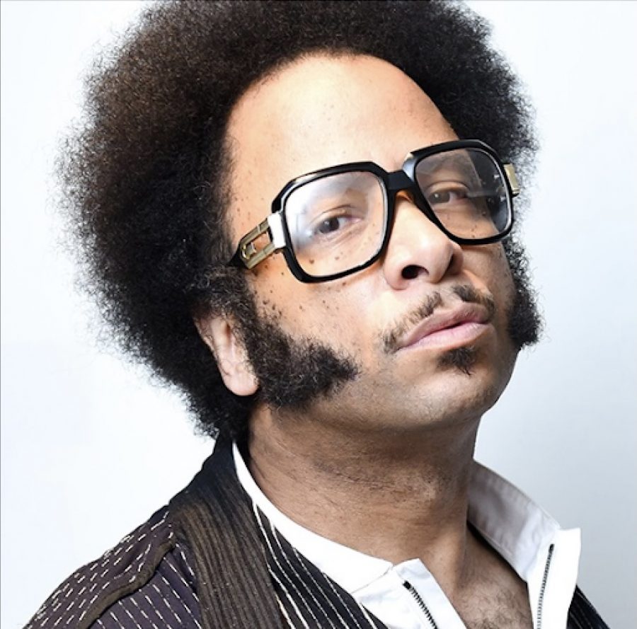 A photo of musician and filmmaker Boots Riley.