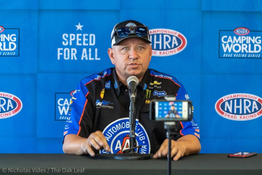 Funny Car Driver Robert Hight qualifies for first in his category at the Denso NHRA Sonoma Nationals on Saturday July 23, 2022.