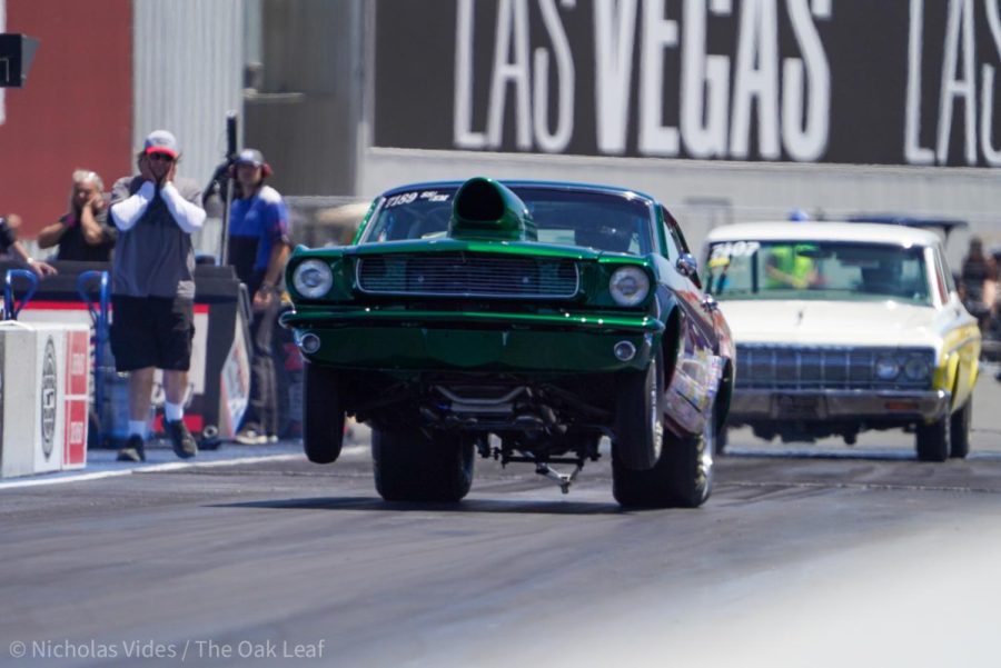 Super Stock Racer Sergio Crespo takes air off the line at Sonoma Raceway on July 22, 2022.