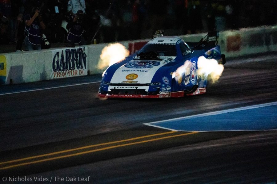 Funny Car Driver Robert Hight takes first place in provisional qualifiers at the Denso NHRA Sonoma Nationals on Friday 22, 2022.