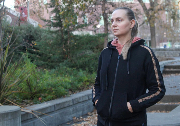 Former Dnipro resident Anna Tereshchenko is learning English at Santa Rosa Junior College's Southwest Center, where any county resident can enroll in ESL classes for free.