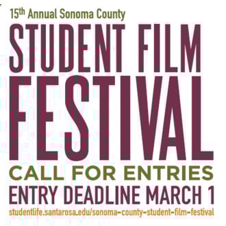 The 15th annual Sonoma County Student Film Festival will showcase student short films March 31 in the Carole L. Ellis Auditorium on the SRJC Petaluma campus.