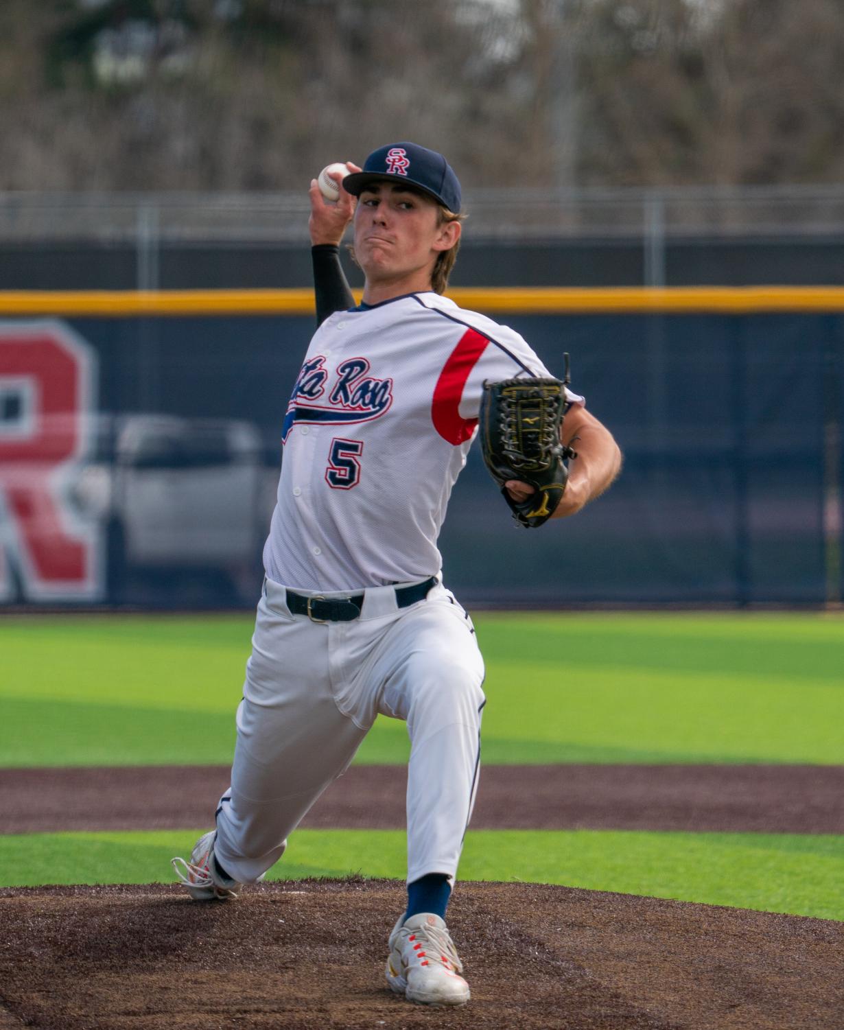 Bear Cubs pitcher Austin Ehrlicher throws a solid five innings against College of Marin on Friday, Feb. 10, 2023, in Santa Rosa.
