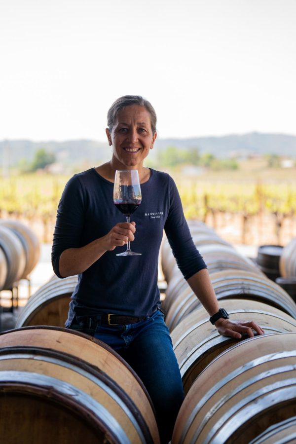 Emma Kudritzki Hall splits her time as winemaker at Mauritson Winery and Seawolf Wines in Sonoma County.