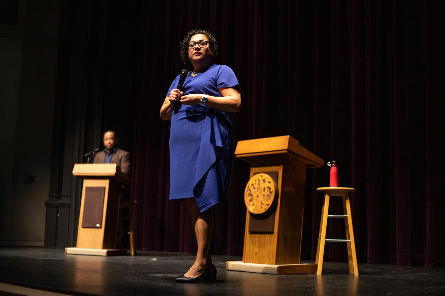 As a college president, Dr. Garcia looks forward to connecting with students. She kept sneakers in her office at Berkeley City College so she could walk the campus to socialize throughout the day.