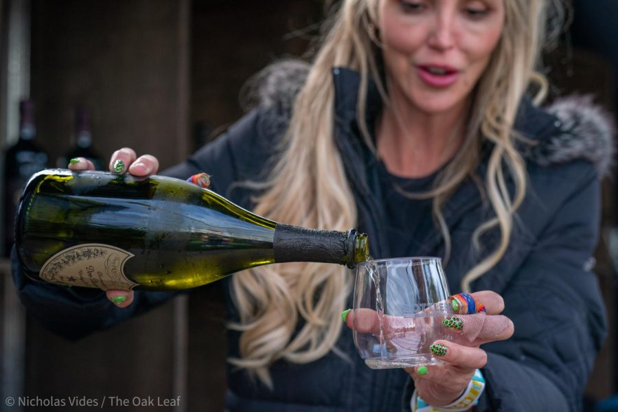 VIP wristband holders can purchase glasses of Dom Pérignon at the fine wine booth at BottleRock Napa Valley.
