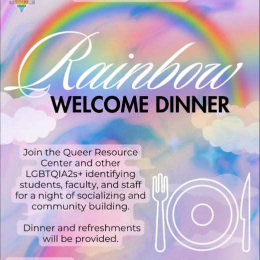 The Queer Resource Center presents “Rainbow Welcome Dinner”