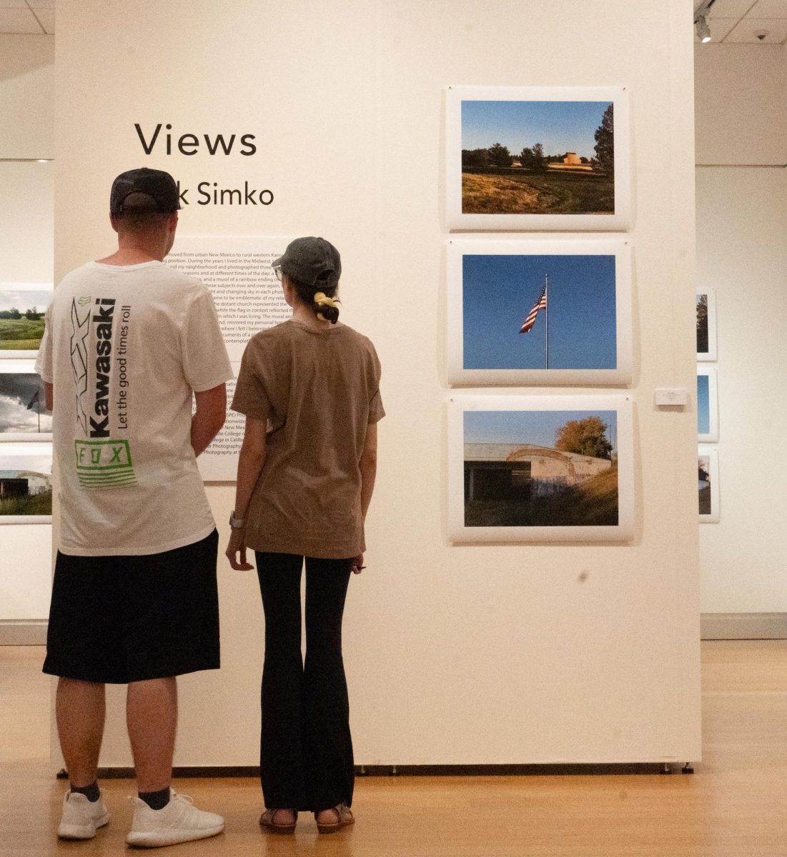Simko’s “Views” project includes several photos he took of Fort Hays State University in rural Kansas during the pandemic. 