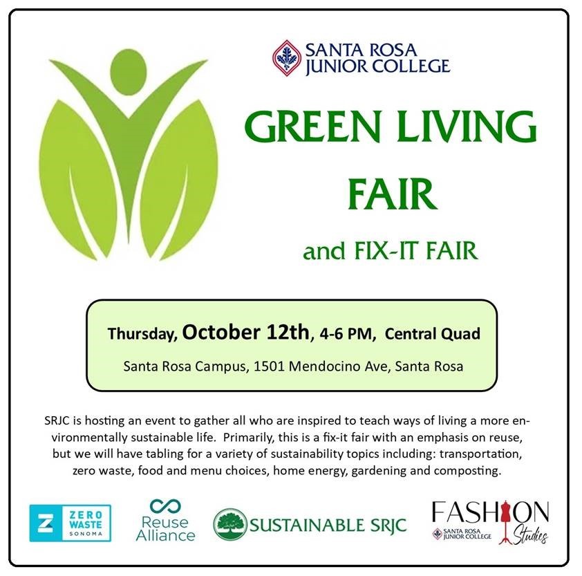 The+Green+Living+and+Fix-It+Fair+will+run+from+4-6+p.m.+Oct+12+at+the+Bertolini+Quad+and+provide+student+and+staff+attendees+with+information+on+sustainability+and+minimizing+their+environmental+footprint.