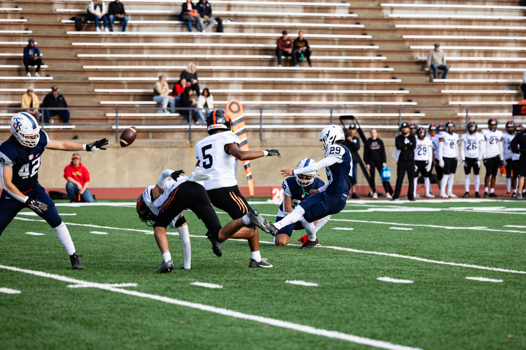 Bear Cubs kicker David Alvarez nets an extra point attempt against the Reedley Tigers on Saturday, Sept. 30, 2023 in Santa Rosa.