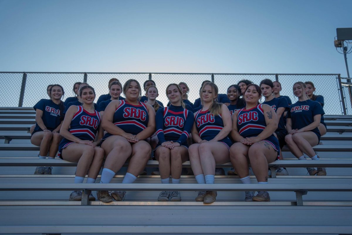 SRJC cheer team raise concerns about not being provided a safe practice space from administration and facilitators, shown here on Wednesday, Sept. 13, 2023 in Santa Rosa. 