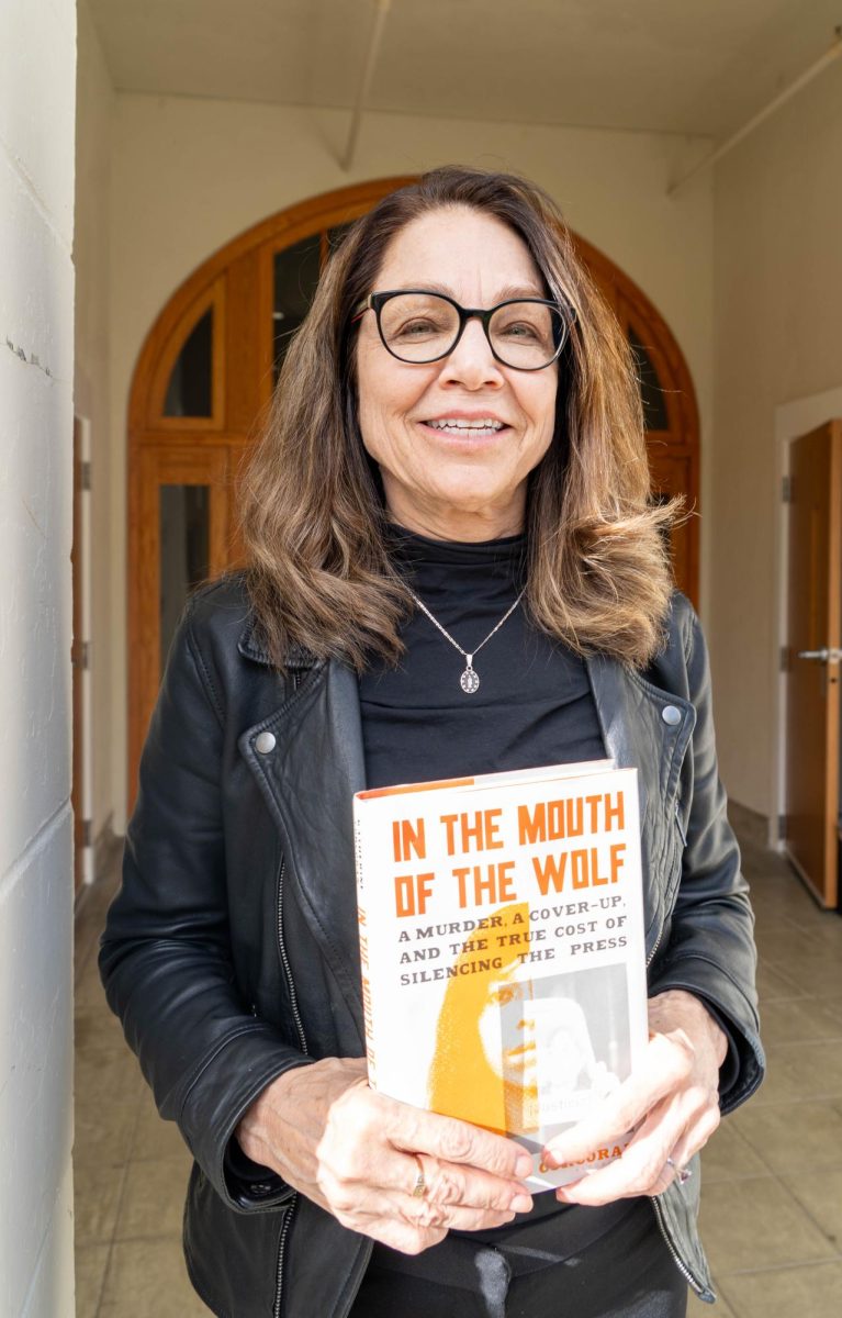 Katharine Corcoran, author of In the Mouth of the Wolf, described her experience reporting the murder of Regina Martínez to The Oak Leaf Newsroom March 12.