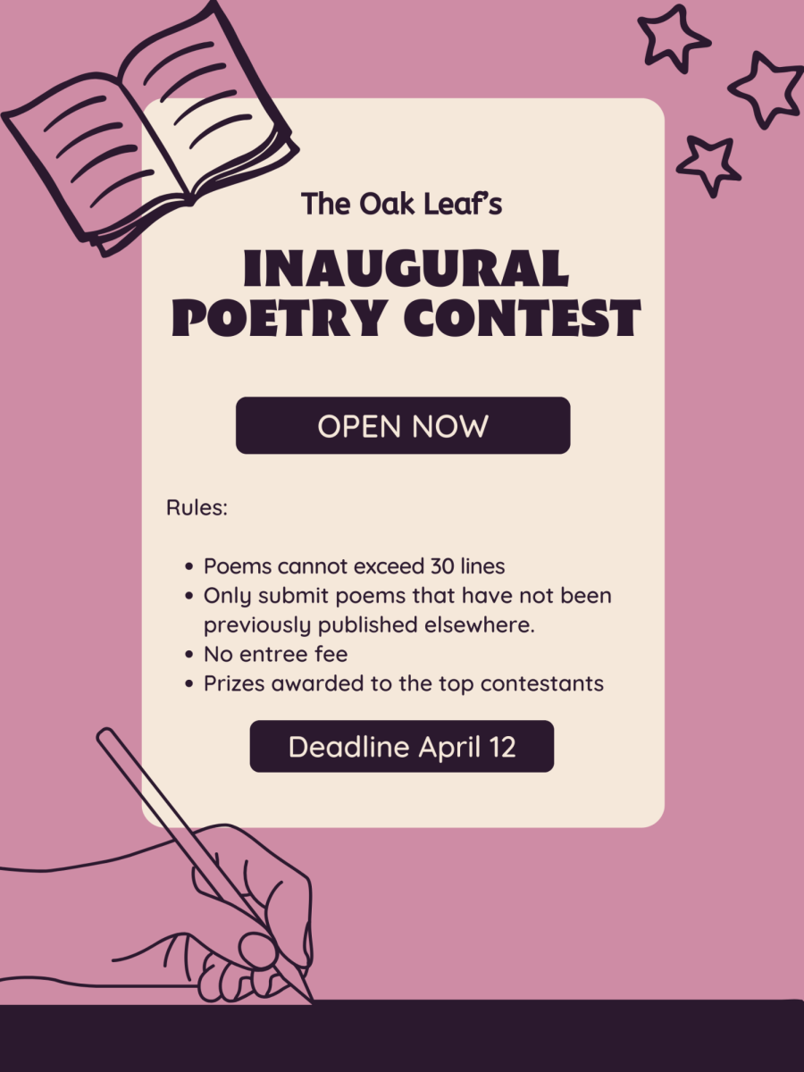 Oak Leaf Inaugural Poetry Contest