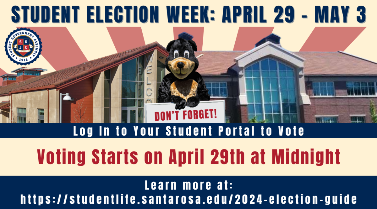 SRJC's Student Government Assembly meets every Monday of fall and spring semesters from 3-5:00 p.m. on the Santa Rosa campus in the Senate Chambers in Bertolini Student Center.