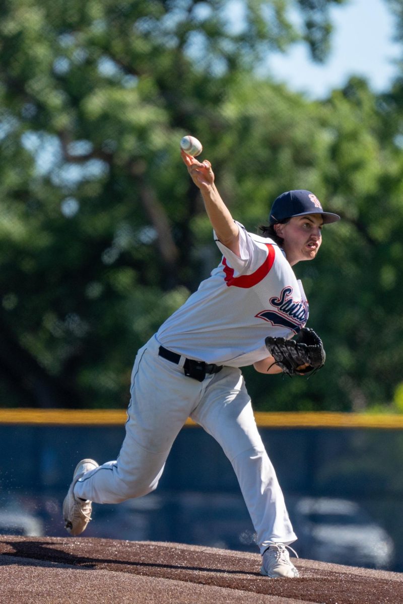 Pitcher Luke Schat relieves Jordan Giacomini in the top the sixth against College of San Mateo in game 1 of the CCCAA Regional Playoffs at home on Thursday, May 2, 2024.