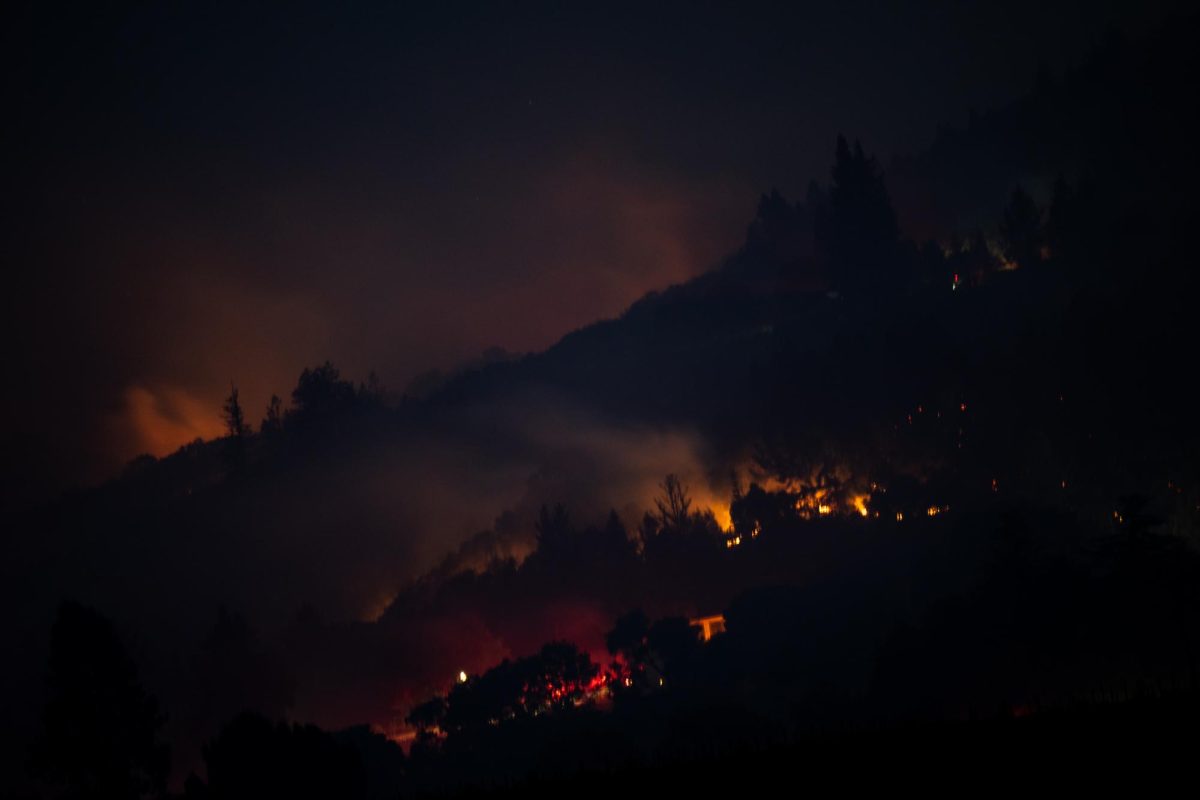 The Point Fire from Yoakim Bridge Road on Sunday, June 16, 2024 in Healdsburg. 