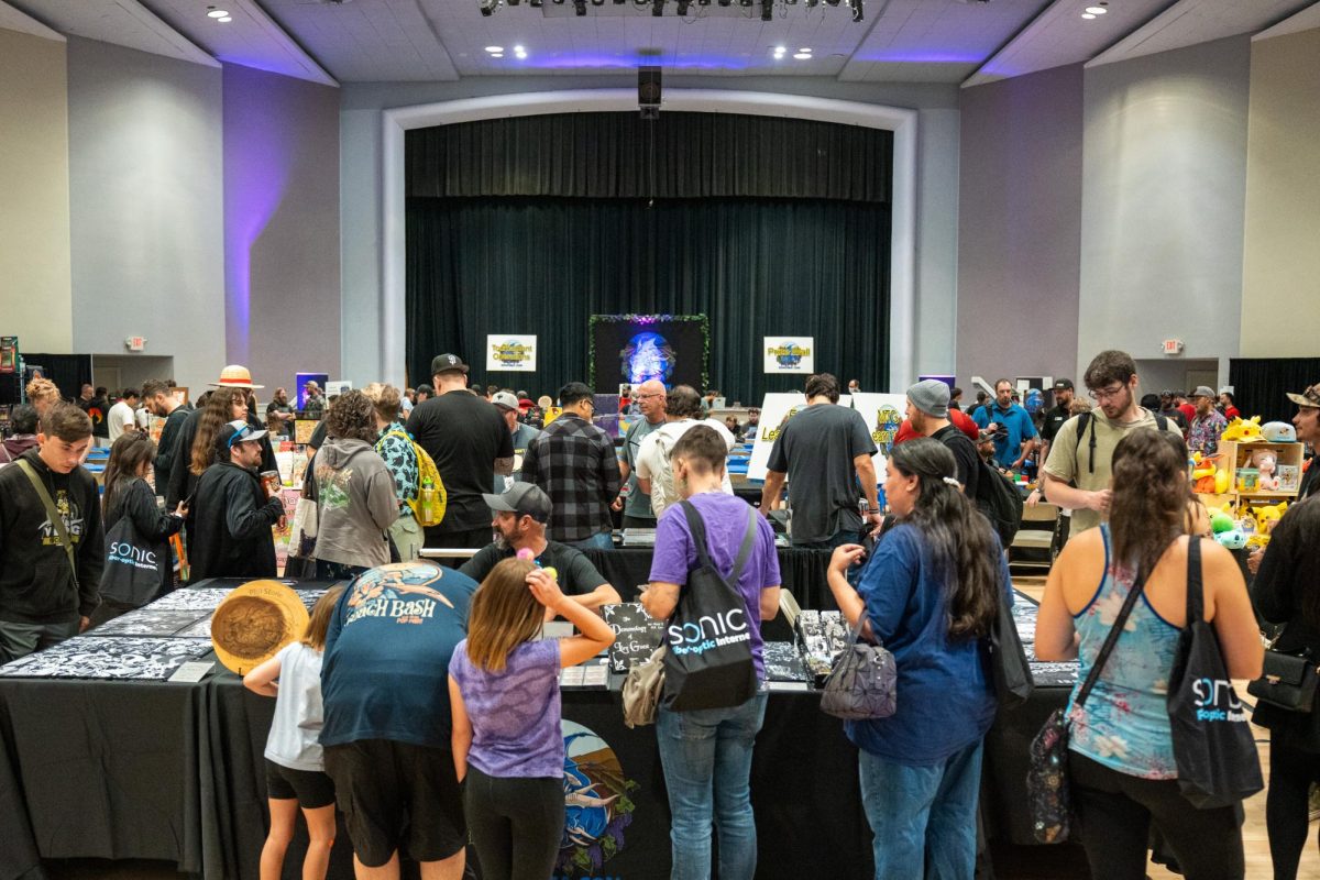 The Santa Rosa Veteran's Memorial Building begins to fill up as various tournaments take place at Sonoma Con in Santa Rosa on Saturday, Aug. 31, 2024.
