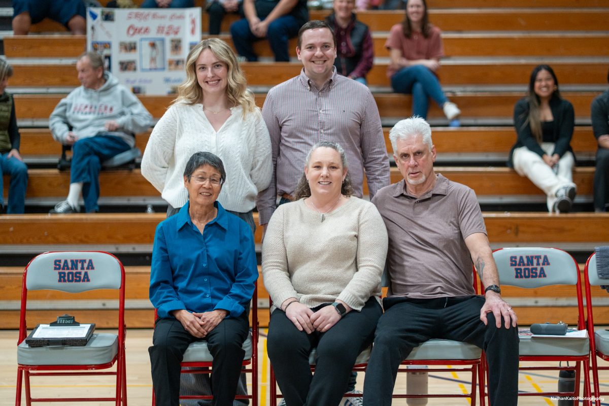 The Bear Cubs' coaching staff are in high spirits as the team prepares to face American River at Haehl Pavilion on Friday, Feb. 21, 2025.