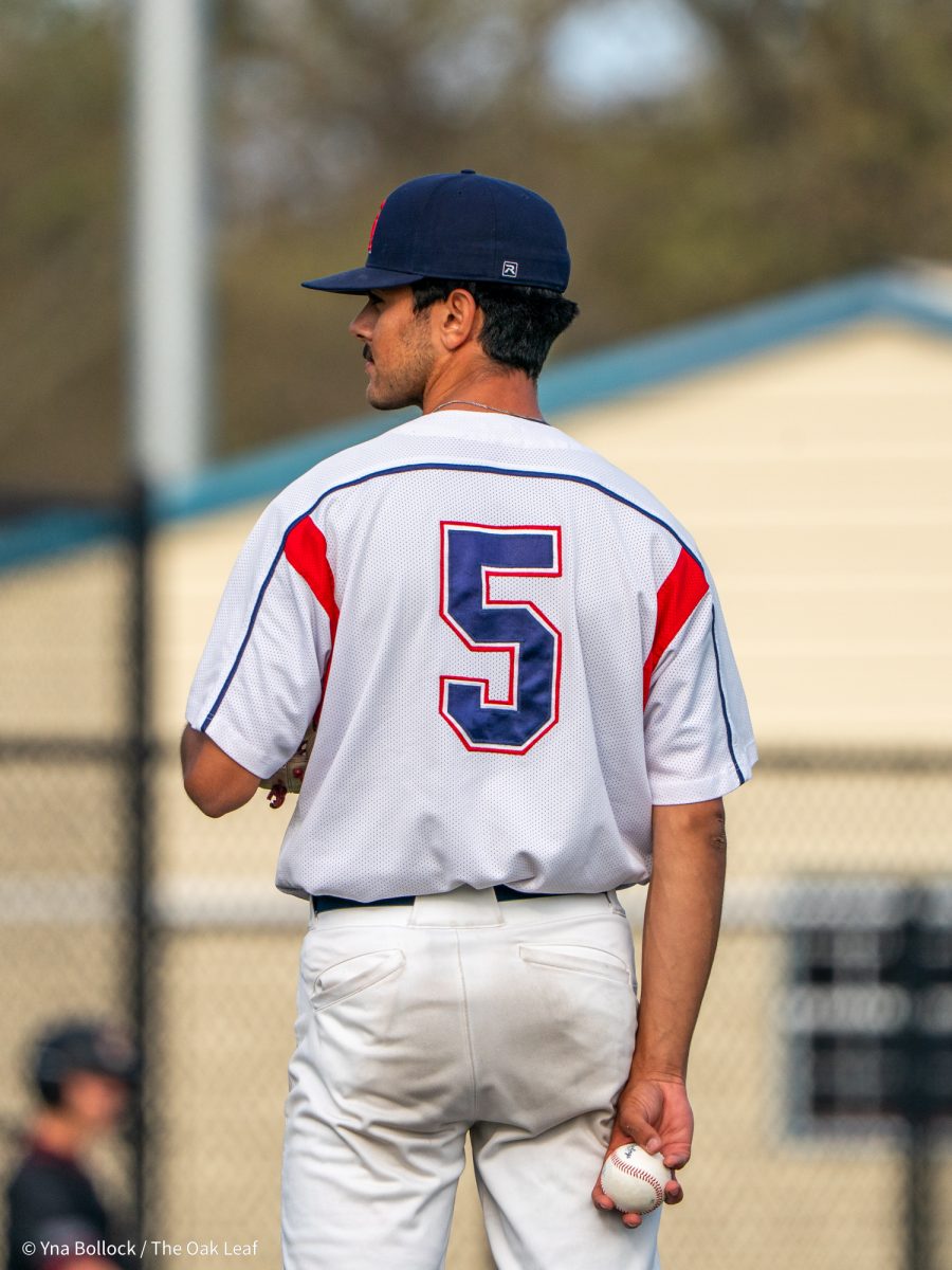 Freshman pitcher Evan Sandoval takes over for Valdivia in the top of the eleventh against Sierra on Thursday, March 20, 2025 in Santa Rosa.