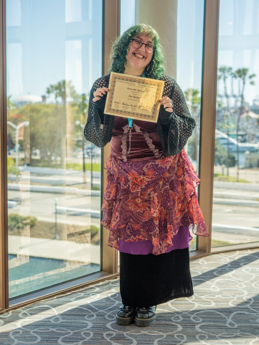 The Oak Leaf's reporter Zoe Steiner earns honorable mention in the feature writing on-the-spot competition during the ACP Spring National Media Conference on Saturday, March 8, 2025 in Long Beach, California.