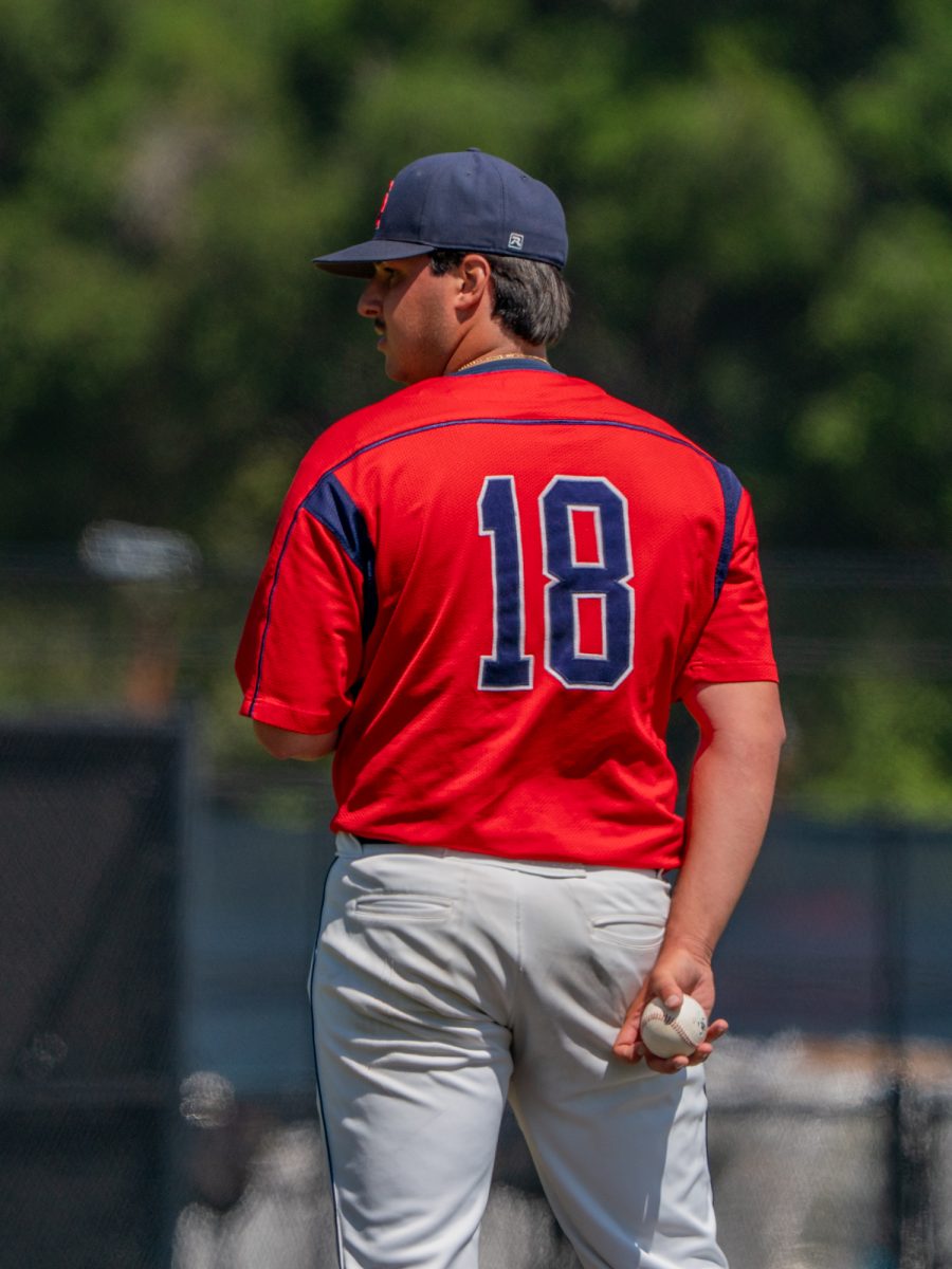 Freshman Wyatt Abramson starts as pitcher for the Bear Cubs against the Sacramento City Panthers on Friday, April 18, 2025 at home.