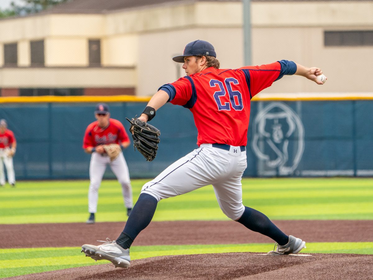 Sophomore Brice Cox starts as pitcher against Folsom Lake on Thursday, April 24, 2025 at home.