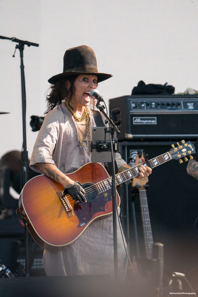 The 4 Non Blondes' lead singer Linda Perry performs, "What's Up?" on the JaM Cellars Stage at BottleRock Napa Valley on Saturday, May 24, 2025 in Napa.