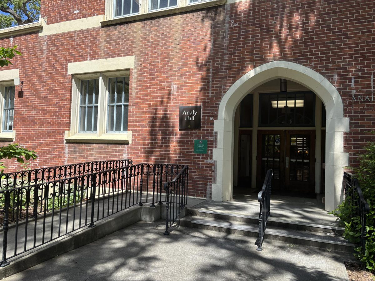 Analy Hall sits in the heart of Santa Rosa Junior College’s Campus and is now home to the newest anti-trans graffiti found on campus on April 22.