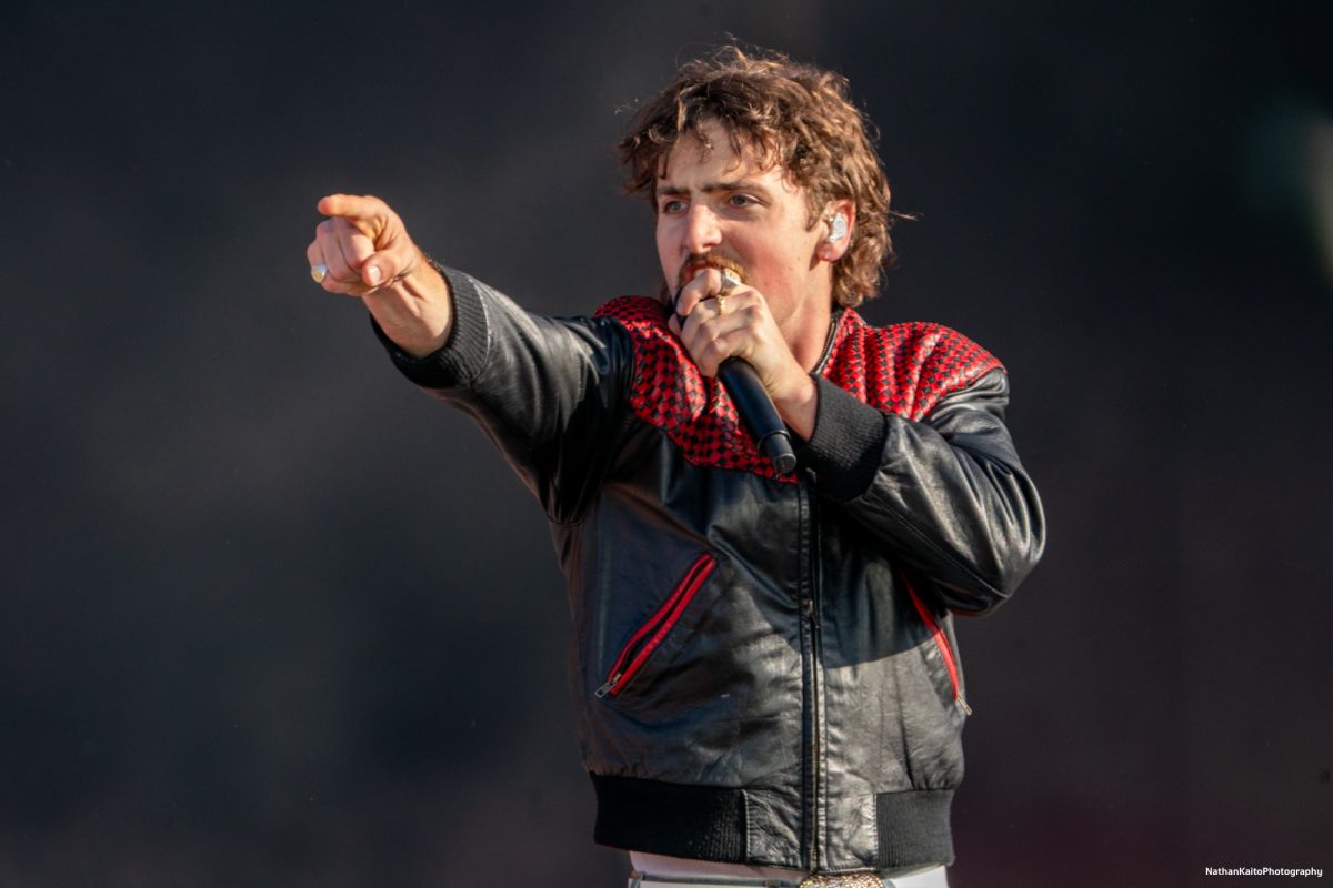 Benson Boone performs, "Sorry I'm Here for Someone Else," on the JaM Cellars Stage at BottleRock Napa Valley on Saturday, May 24, 2025 in Napa.