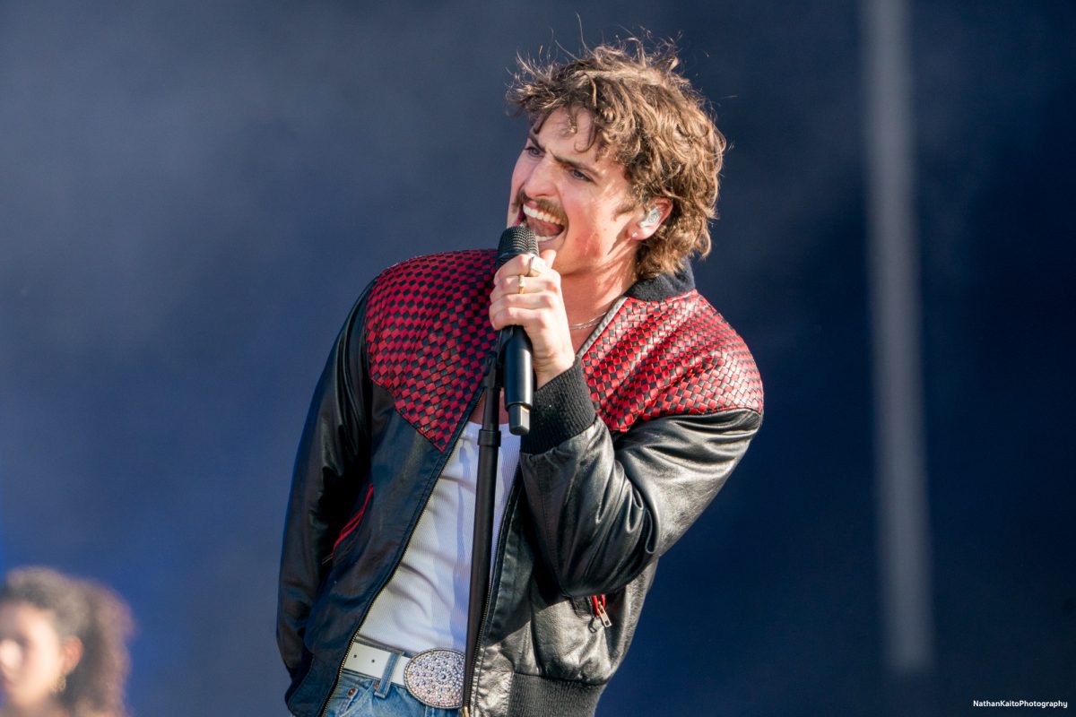 Benson Boone is fired up as he performs, "Sorry I'm Here for Someone Else," on the JaM Cellars Stage at BottleRock Napa Valley on Saturday, May 24, 2025 in Napa.