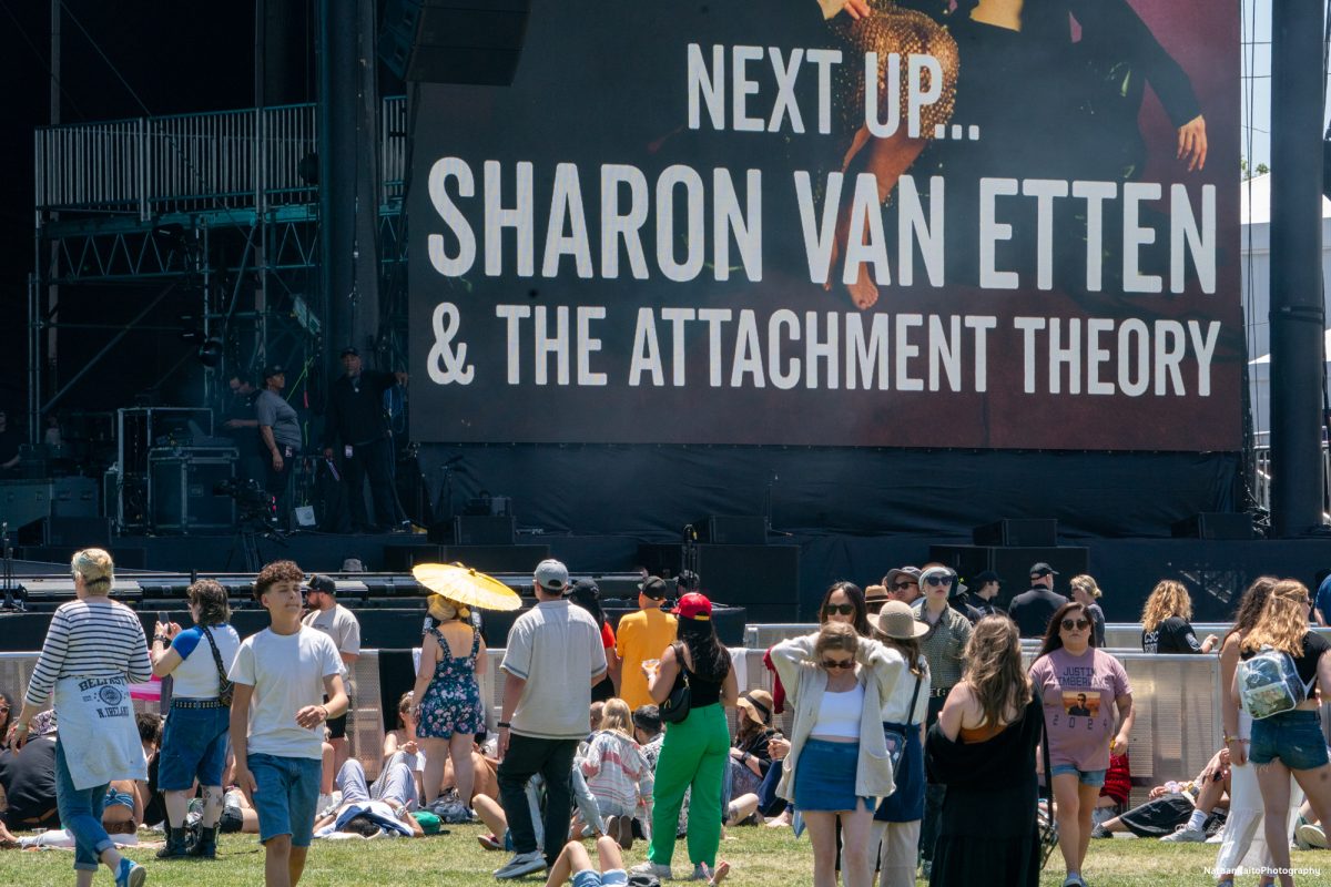 Eager fans claims their spots and awaits Sharon Van Etten & The Attachment Theory to take the stage at the JaM Cellars Stage at BottleRock Napa Valley on Saturday, May 24, 2025 in Napa.