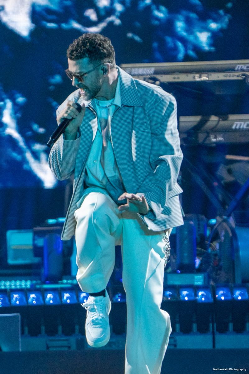 Justin Timberlake strikes a pose as he sings the chorus of, "Cry me a River," on the JaM Cellars Stage at BottleRock Napa Valley on Saturday, May 24, 2025 in Napa.