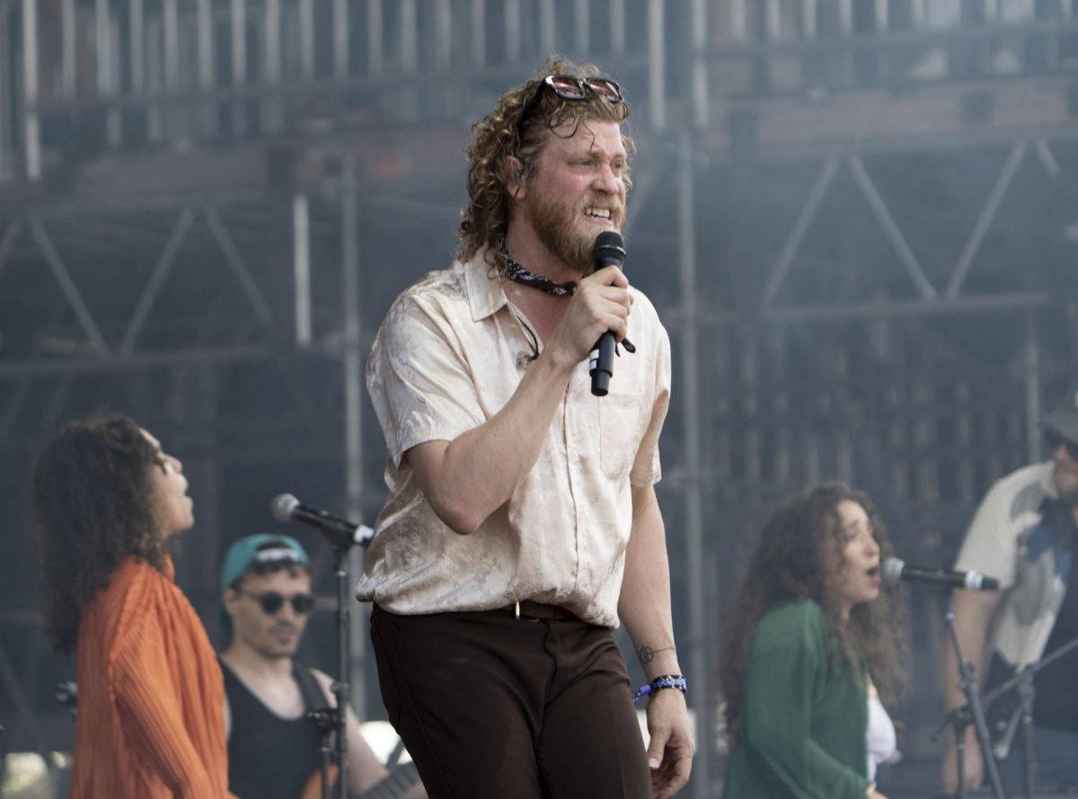 Allen Stone passionately performs on the Verizon Stage at BottleRock Napa Valley on Sunday, May 25, 2025 in Napa.