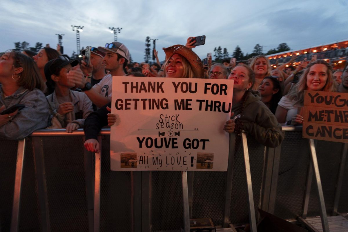 Noah Kahan's fans eagerly awaits his arrival at the JaM Cellars Stage at BottleRock Napa Valley on Sunday, May 25, 2025 in Napa.