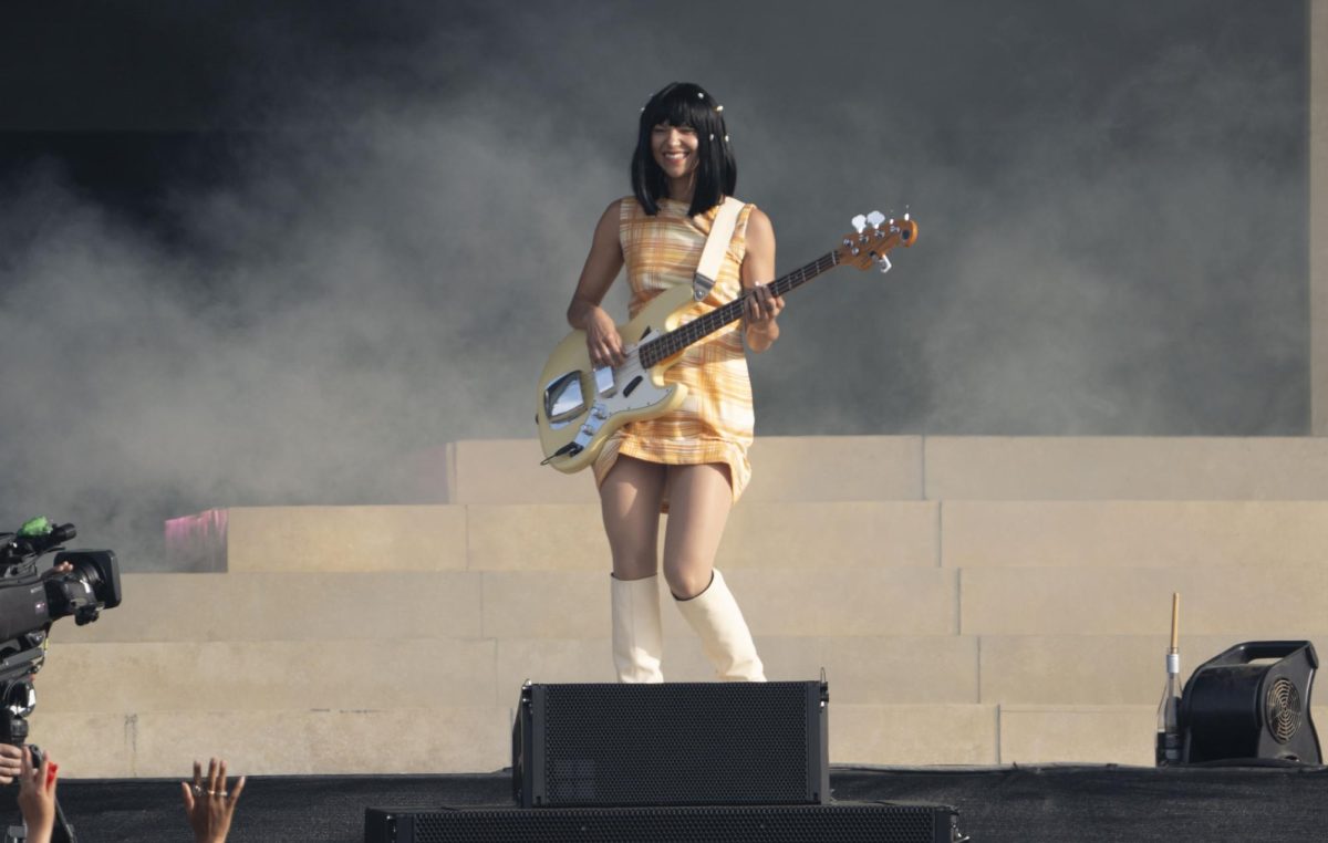 Khruangbin is all smiles at the JaM Cellars Stage at BottleRock Napa Valley on Sunday, May 25, 2025 in Napa.