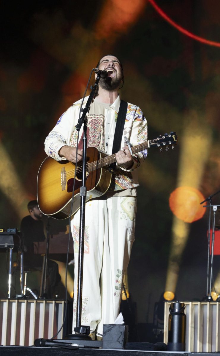 Noah Kahan sings one of his many hit songs at the JaM Cellars Stage at BottleRock Napa Valley on Sunday, May 25, 2025 in Napa.