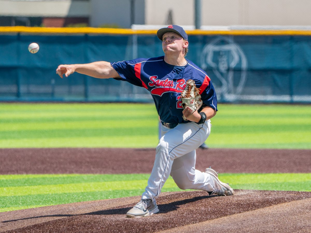 Sophomore pitcher Russell Freedheim starts on the mound for the Bear Cubs against Sierra in game one of the 3C2A Regional Finals on Friday, May 16, 2025 in Santa Rosa.