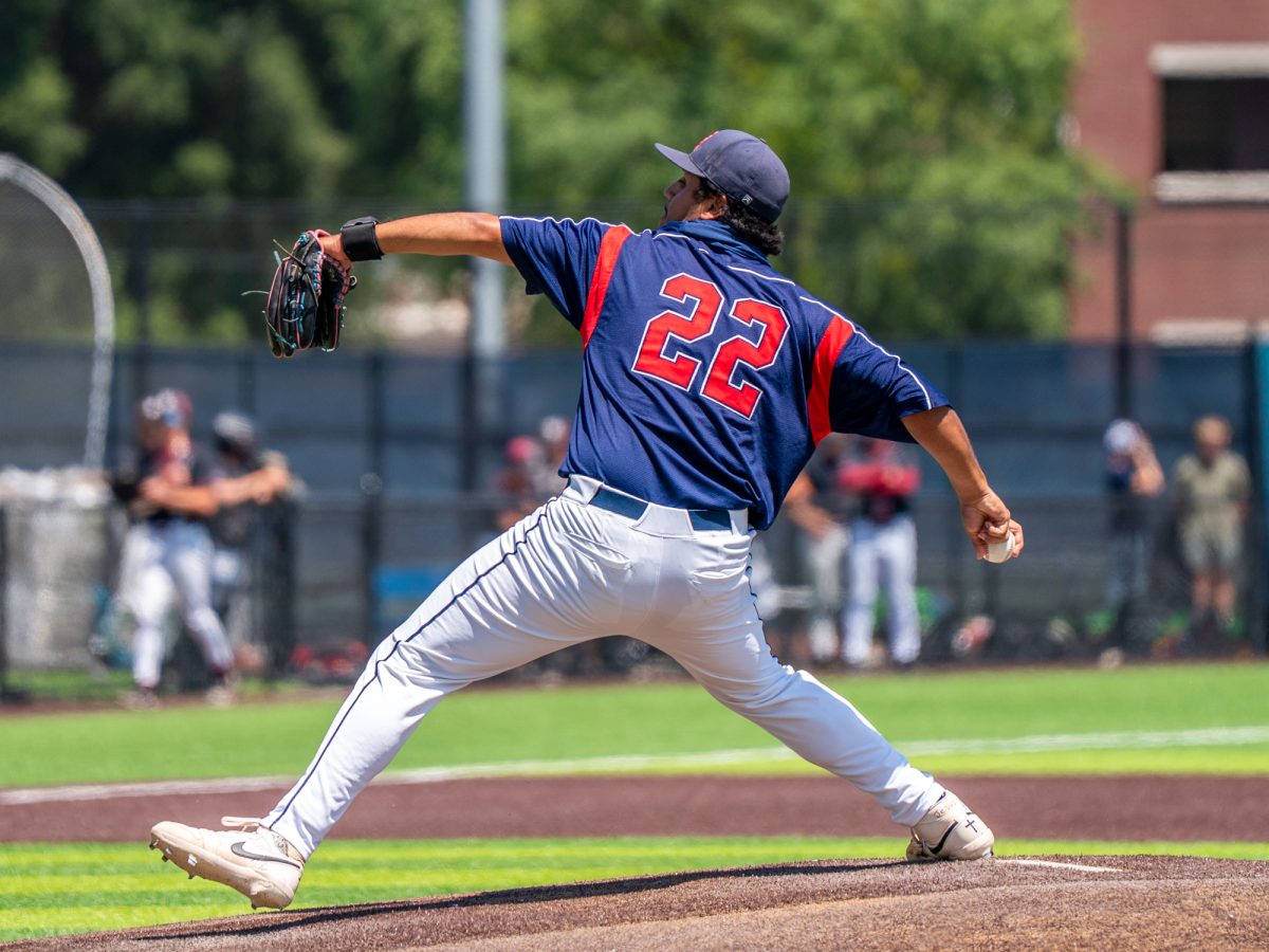 Sophomore Raul Valdivia pitches for the Bear Cubs one final time in the top of the ninth against Sierra in game three of the 3C2A Regional Finals on Sunday, May 18, 2025 in Santa Rosa.