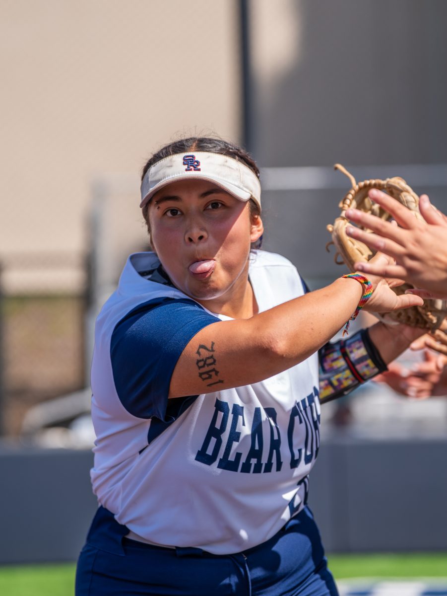 Sophomore third baseman Gabby Schenone runs down the lineup ahead of her final game of conference play on Sophomore Day on Tuesday, April 22 at home.